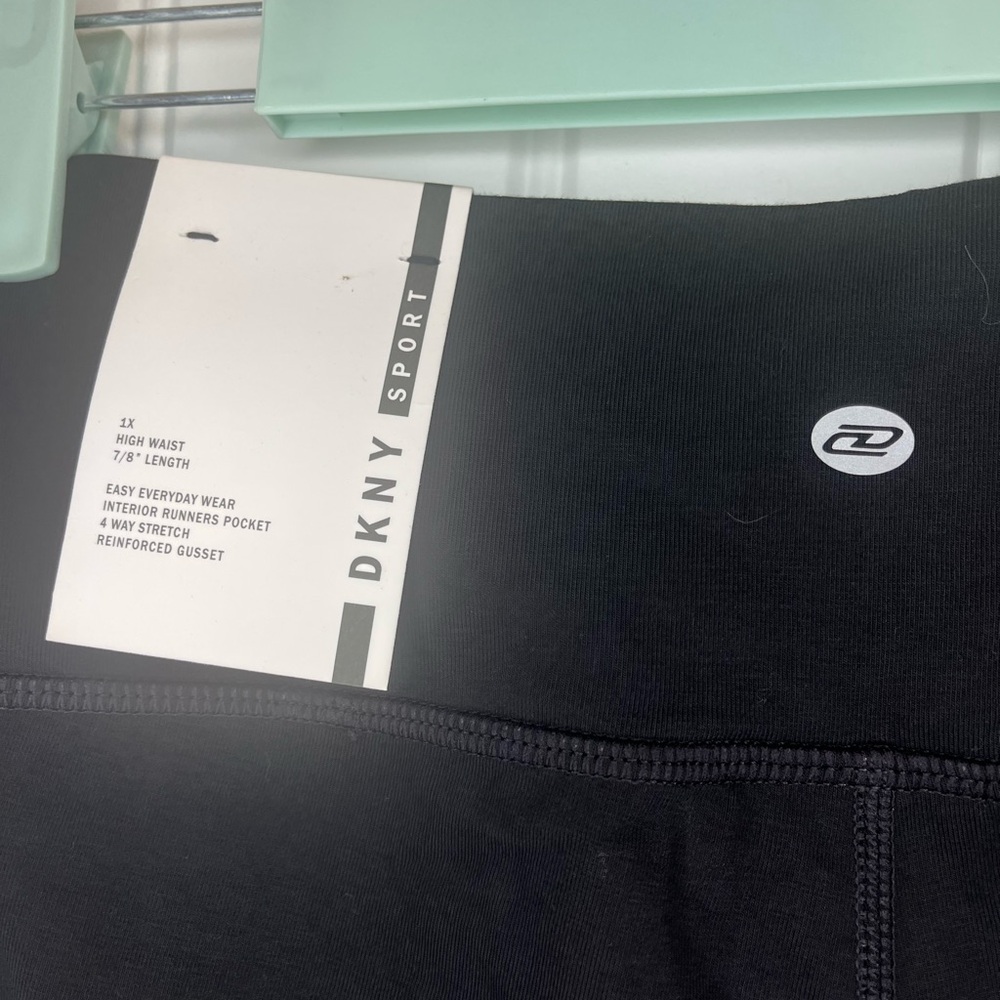 NWT DKNY Sports Leggings High waist 7/8 Length Size 1 XL - Picture 5 of 7